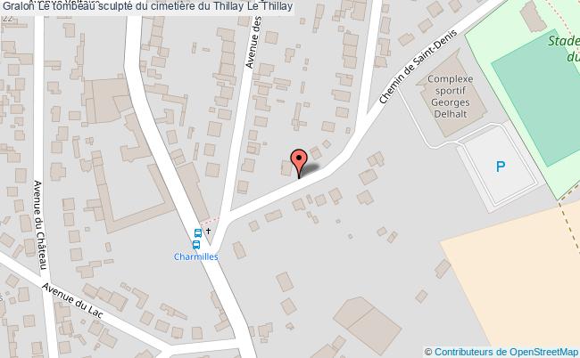 Le tombeau sculpté du cimetière du Thillay