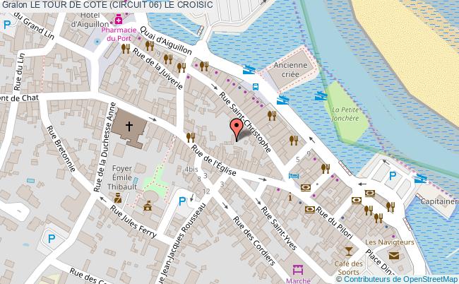plan Le Tour De Cote (circuit 06) Le Croisic LE CROISIC