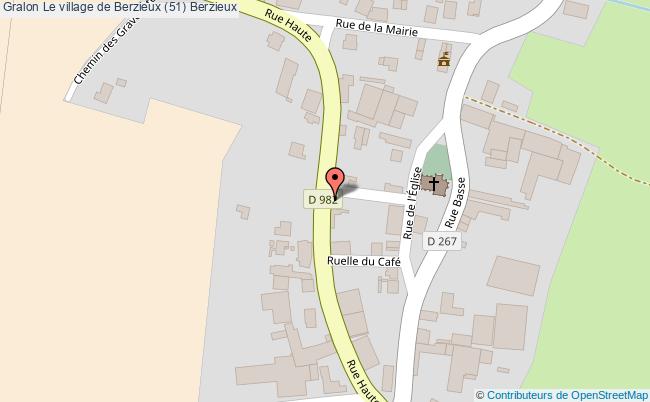 plan Le Village De Berzieux (51) Berzieux Berzieux