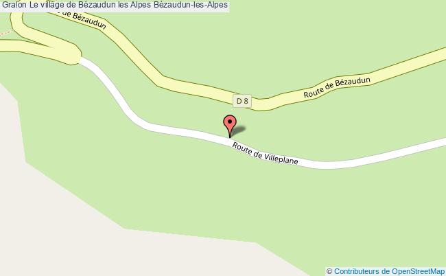 plan Le Village De Bézaudun Les Alpes Bézaudun-les-alpes Bézaudun-les-Alpes