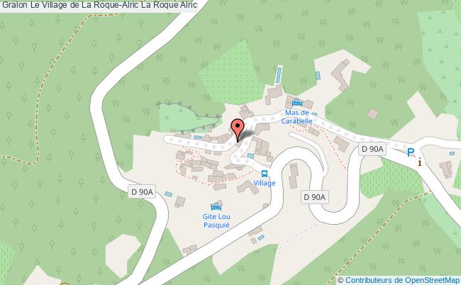 plan Le Village De La Roque-alric La Roque Alric La Roque Alric