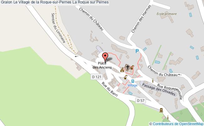 plan Le Village De La Roque-sur-pernes La Roque Sur Pernes La Roque sur Pernes
