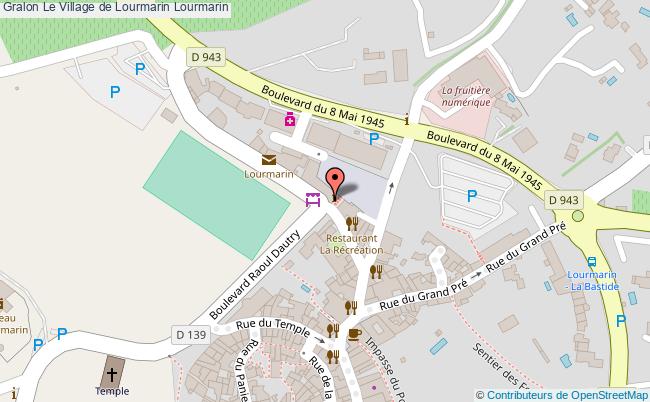 plan Le Village De Lourmarin Lourmarin Lourmarin