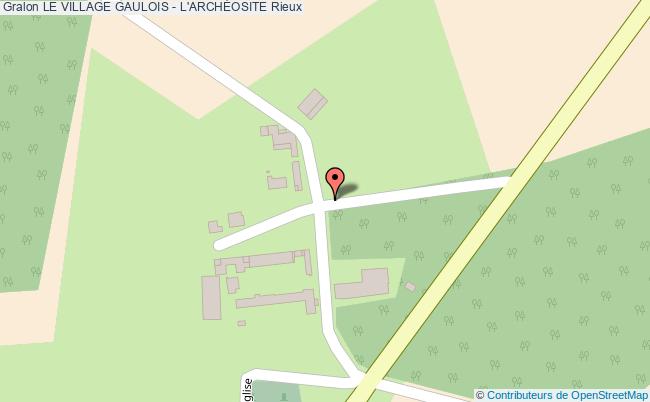 plan Le Village Gaulois - L'archÉosite Rieux Rieux