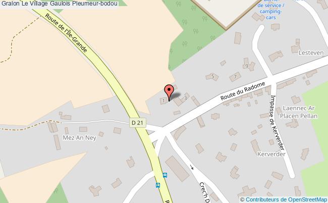 plan Le Village Gaulois Pleumeur-bodou Pleumeur-bodou