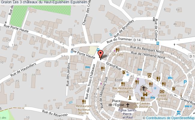 plan Les 3 Châteaux Du Haut-eguisheim Eguisheim Eguisheim