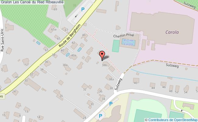 plan Les Canoé Du Ried Ribeauvillé Ribeauvillé