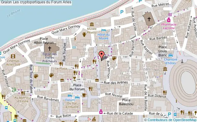 plan Les Cryptoportiques Du Forum Arles Arles