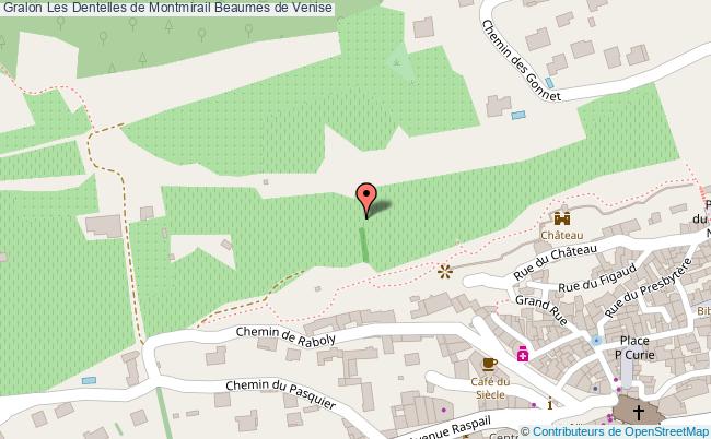 plan Les Dentelles De Montmirail Beaumes De Venise Beaumes de Venise