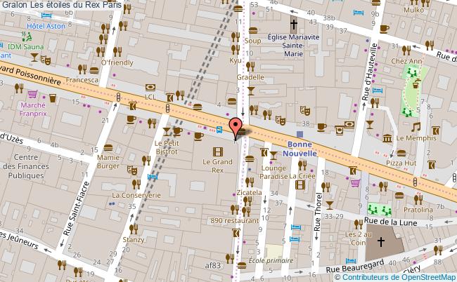 plan Les étoiles Du Rex Paris Paris