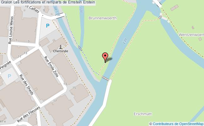 Les fortifications et remparts de Ernstein