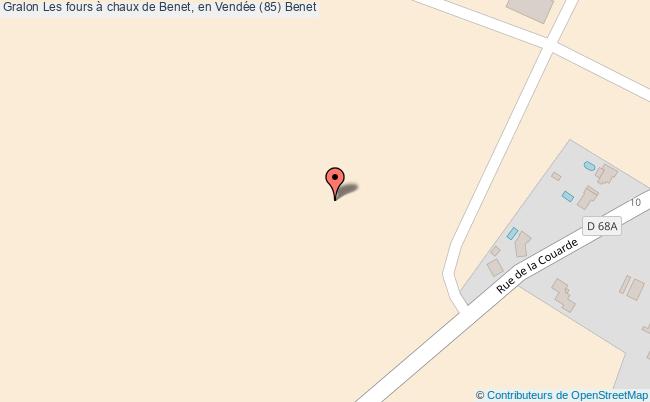 plan Les Fours à Chaux De Benet, En Vendée (85) Benet Benet