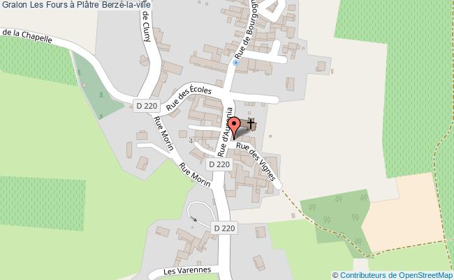 plan Les Fours à Plâtre Berzé-la-ville Berzé-la-ville