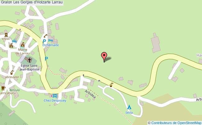 plan Les Gorges D'holzarte Larrau Larrau