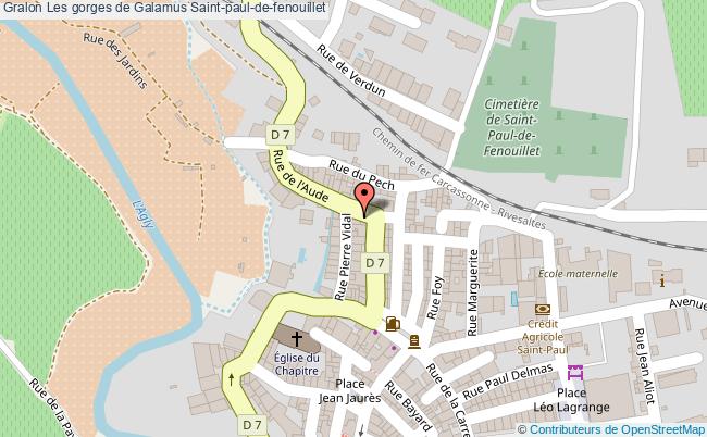 plan Les Gorges De Galamus Saint-paul-de-fenouillet Saint-paul-de-fenouillet