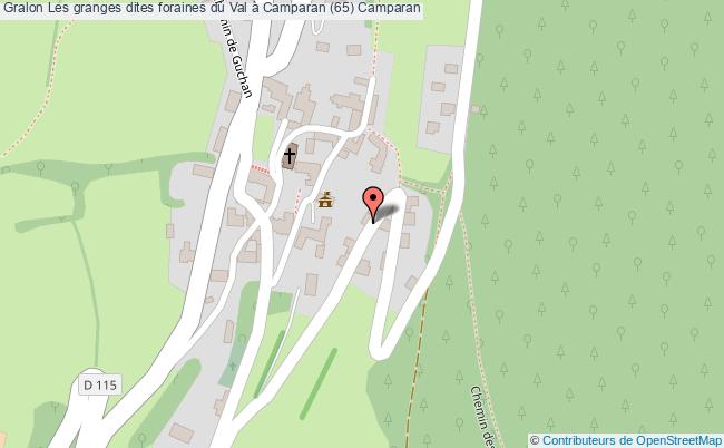 plan Les Granges Dites Foraines Du Val à Camparan (65) Camparan Camparan