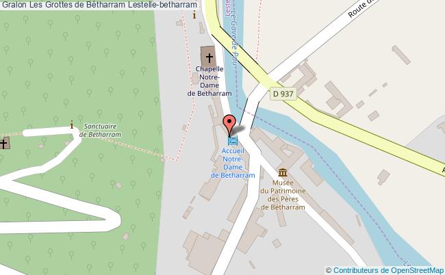 plan Les Grottes De Bétharram Lestelle-betharram Lestelle-betharram