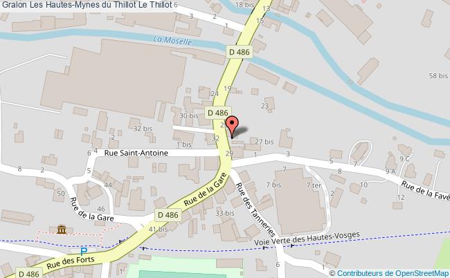 plan Les Hautes-mynes Du Thillot Le Thillot Le Thillot