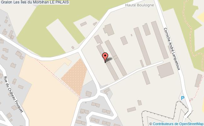 plan Les îles Du Morbihan Le Palais LE PALAIS