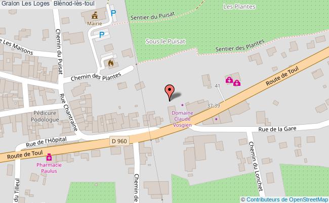 plan Les Loges  Blénod-lès-toul Blénod-lès-toul