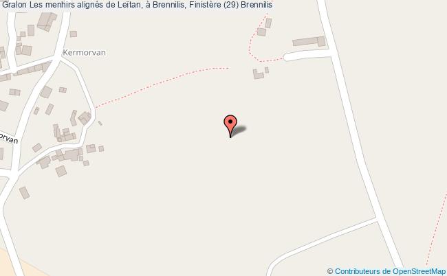 Les menhirs alignés de Leïtan, à Brennilis, Finistère (29)