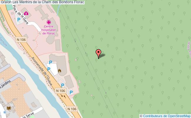 plan Les Menhirs De La Cham Des Bondons Florac Florac