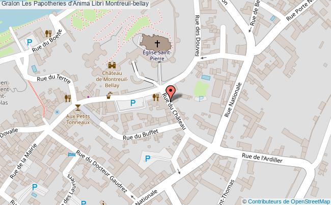 plan Les Papotheries D'anima Libri Montreuil-bellay Montreuil-bellay