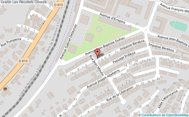 plan Les Récollets Ciboure Ciboure