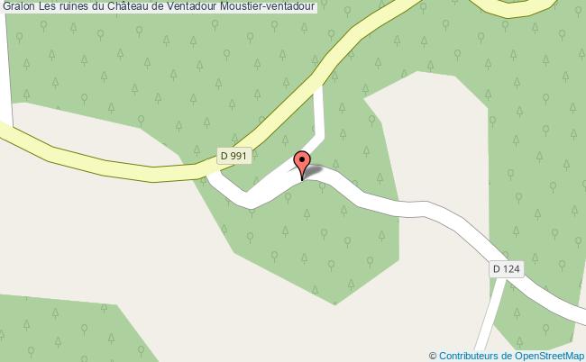 plan Les Ruines Du Château De Ventadour Moustier-ventadour Moustier-ventadour