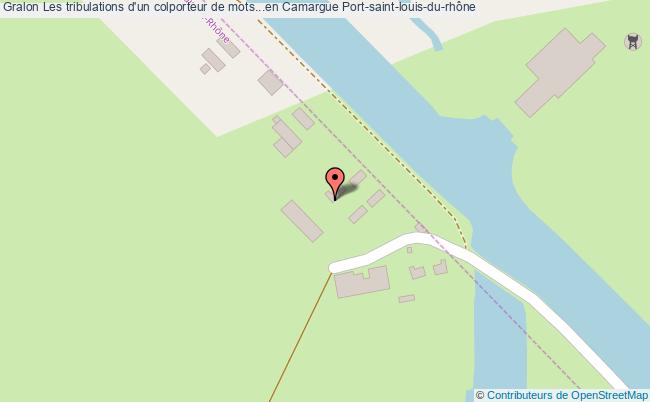 plan Les Tribulations D'un Colporteur De Mots...en Camargue Port-saint-louis-du-rhône Port-saint-louis-du-rhône