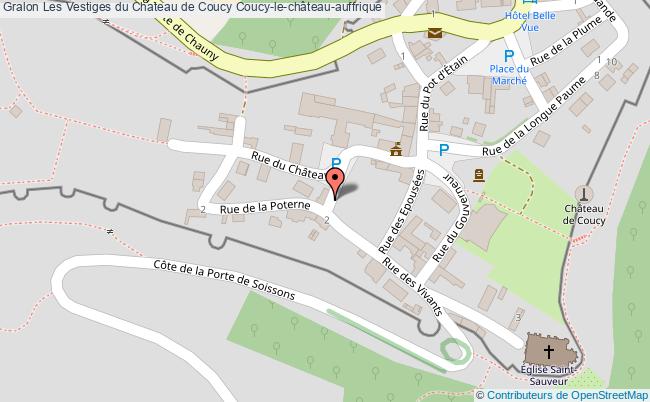 plan Les Vestiges Du Chateau De Coucy Coucy-le-château-auffrique Coucy-le-château-auffrique