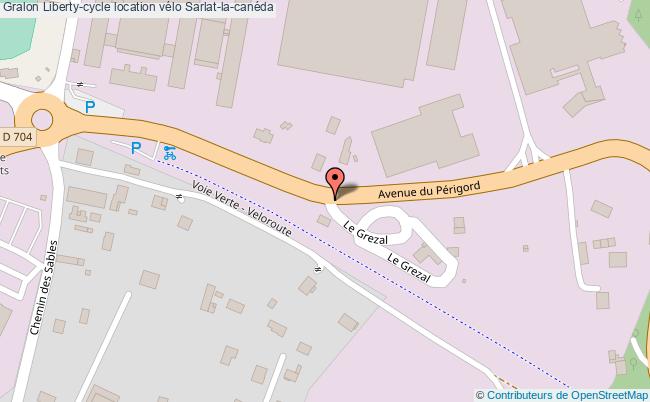 plan Liberty-cycle Location Vélo Sarlat-la-canéda Sarlat-la-canéda