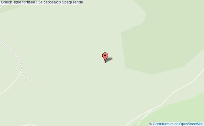 plan Ligne Fortifiée : 5e Caposaldo Spegi Tende Tende