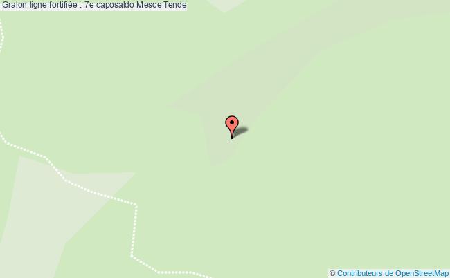plan Ligne Fortifiée : 7e Caposaldo Mesce Tende Tende