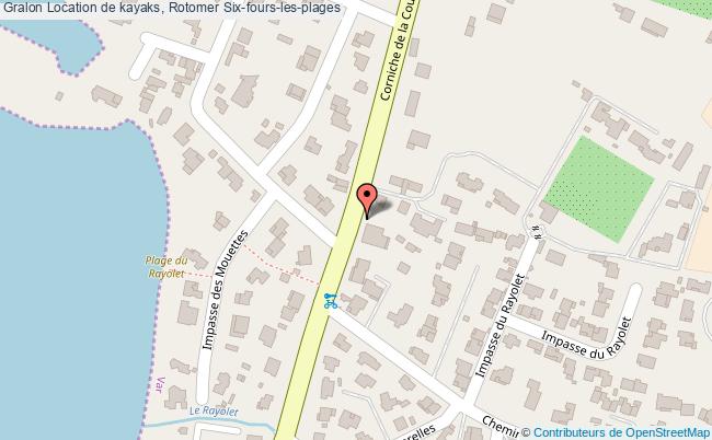 plan Location De Kayaks, Rotomer Six-fours-les-plages Six-fours-les-plages