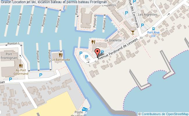 plan Location Jet Ski, Location Bateau Et Permis Bateau Frontignan Frontignan