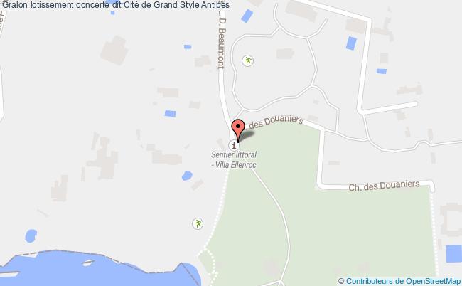 plan Lotissement Concerté Dit Cité De Grand Style Antibes Antibes