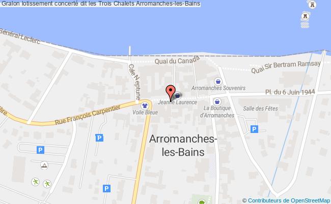 plan Lotissement Concerté Dit Les Trois Chalets Arromanches-les-bains Arromanches-les-Bains