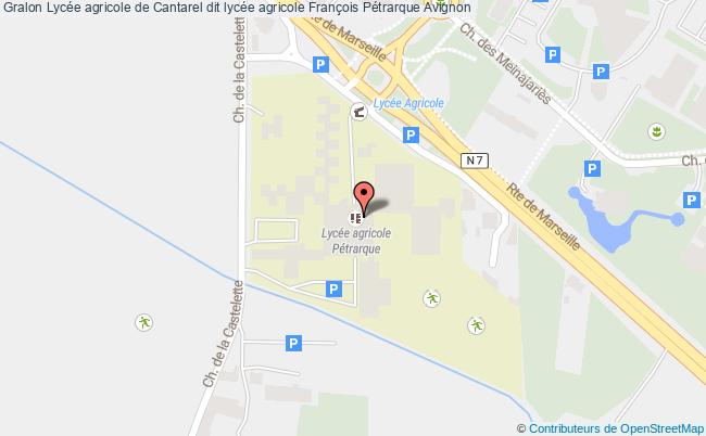 plan Lycée Agricole De Cantarel Dit Lycée Agricole François Pétrarque Avignon Avignon