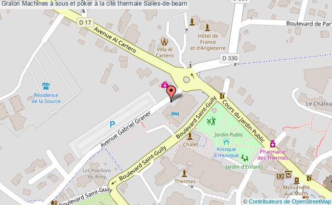 plan Machines à Sous Et Poker à La Cité Thermale Salies-de-bearn Salies-de-bearn