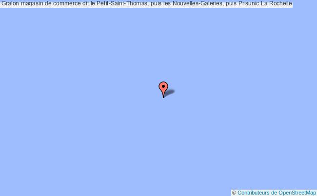 plan Magasin De Commerce Dit Le Petit-saint-thomas, Puis Les Nouvelles-galeries, Puis Prisunic La Rochelle La Rochelle