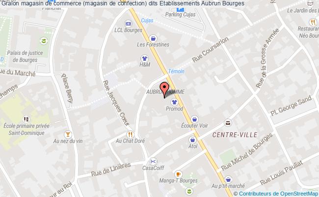 plan Magasin De Commerce (magasin De Confection) Dits Etablissements Aubrun Bourges Bourges