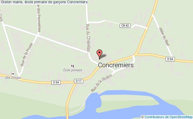 plan Mairie, école Primaire De Garçons Concremiers Concremiers