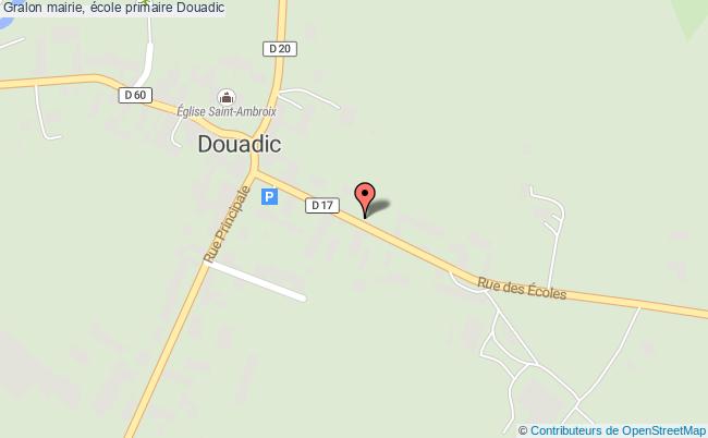 plan Mairie, école Primaire Douadic Douadic