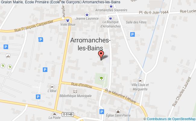 plan Mairie, Ecole Primaire (ecole De Garçons) Arromanches-les-bains Arromanches-les-Bains