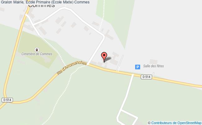 plan Mairie, Ecole Primaire (ecole Mixte) Commes Commes