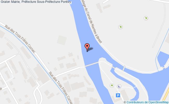 plan Mairie, Préfecture Sous-préfecture Pontivy Pontivy