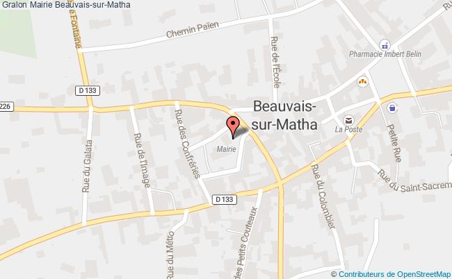 plan Mairie Beauvais-sur-matha Beauvais-sur-Matha