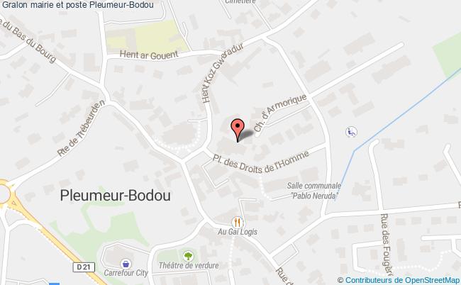 plan Mairie Et Poste Pleumeur-bodou Pleumeur-Bodou