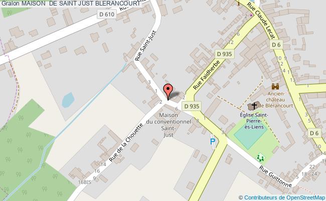 plan Maison  De Saint Just Blerancourt BLERANCOURT